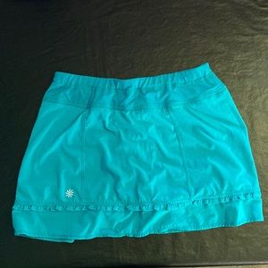 Athleta adjustable womens size small workout Teal Skort